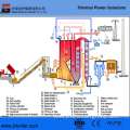 130 T/H Water-Cooling Vibrating Grate Mud Fired Boiler